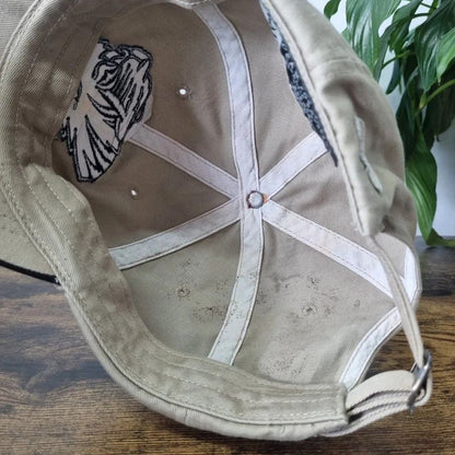 Vintage American Baseball Hat Snapback cap one size adjustable missouri tigers cream black
