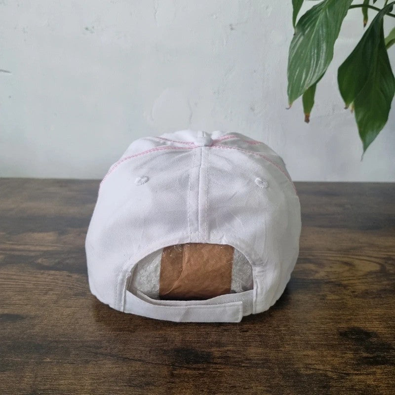 Vintage John deere Baseball Hat Snapback cap one size adjustable pink white