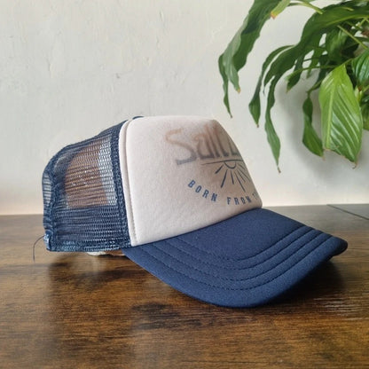 Salt life Baseball Hat Snapback cap one size adjustable navy white