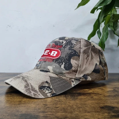 Vintage American Baseball Hat Snapback cap one size adjustable beige realtree camo foodshow 2007