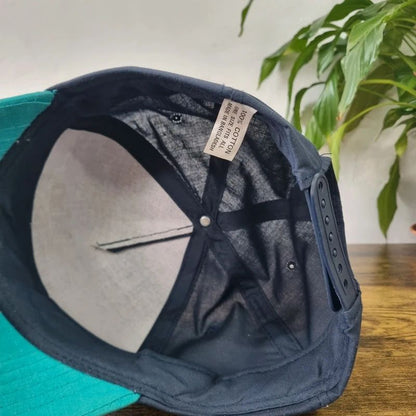 Vintage American baseball Hat Snapback cap one size adjustable delta airlines navy blue