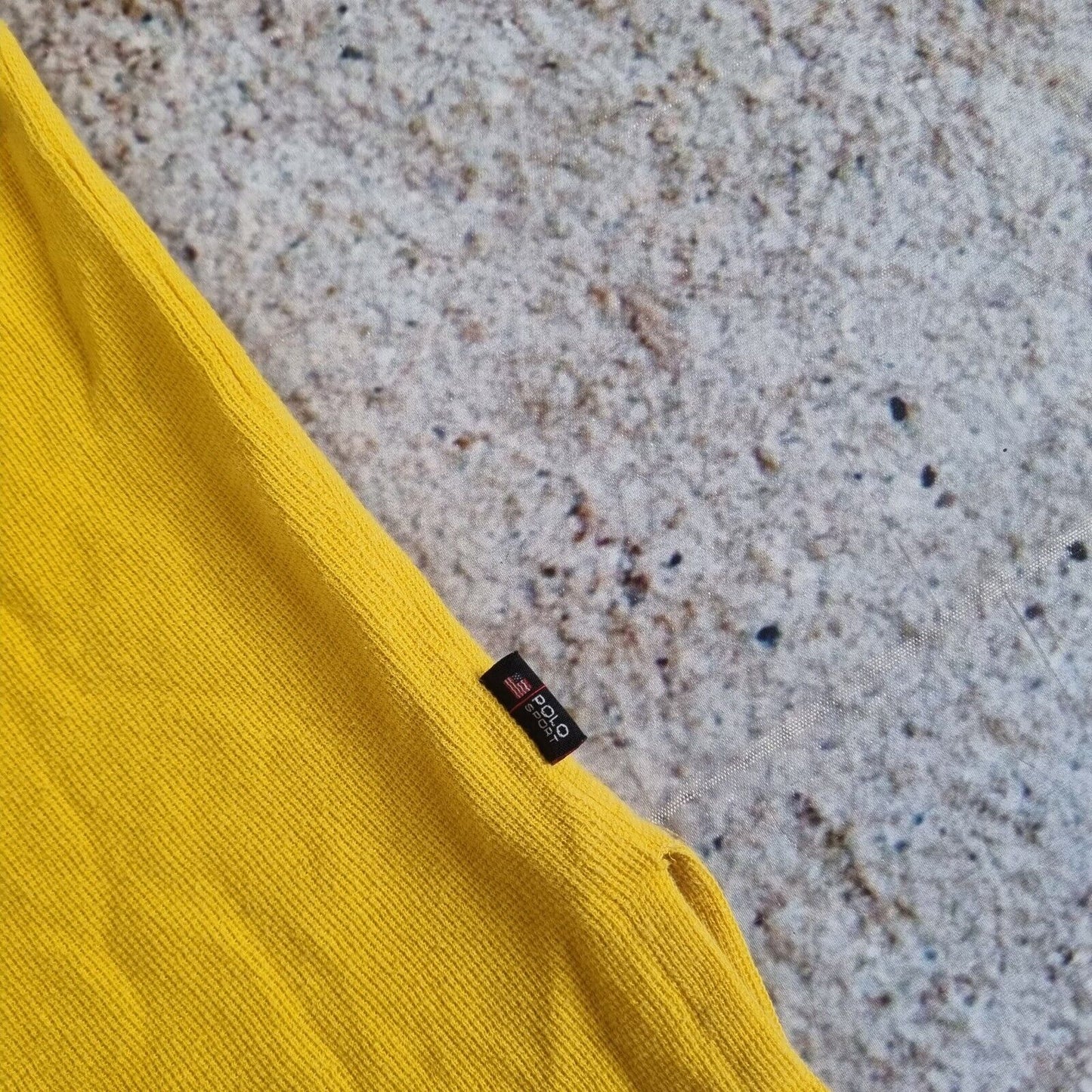 Polo Sport Ralph Lauren  Polo Shirt Size L Yellow Retro Y2k