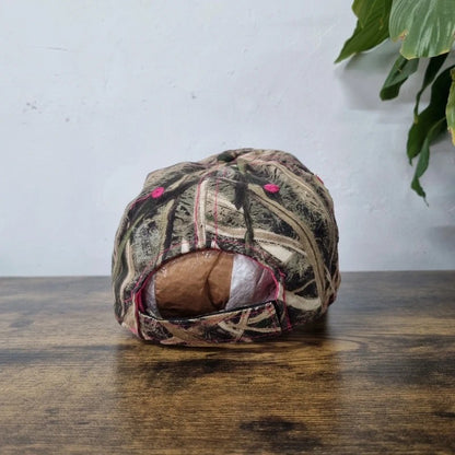 Vintage American Baseball Hat Snapback cap one size adjustable Y2k realtree beige pink