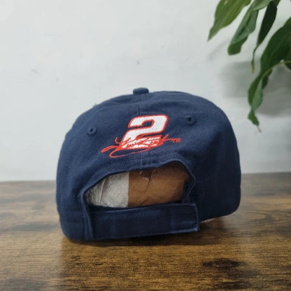 Vintage American Baseball Hat Snapback cap one size adjustable Miller lite navy