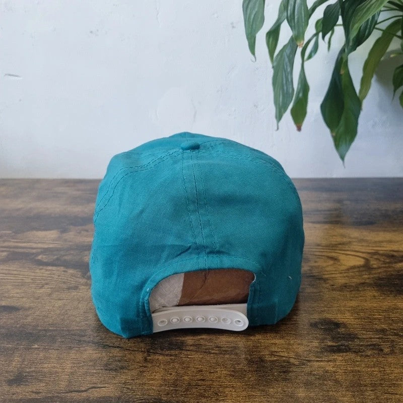 Vintage American Trucker Hat Snapback cap one size adjustable green IBM golf