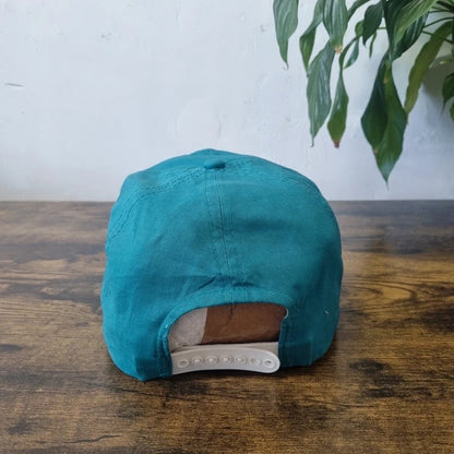 Vintage American Trucker Hat Snapback cap one size adjustable green IBM golf
