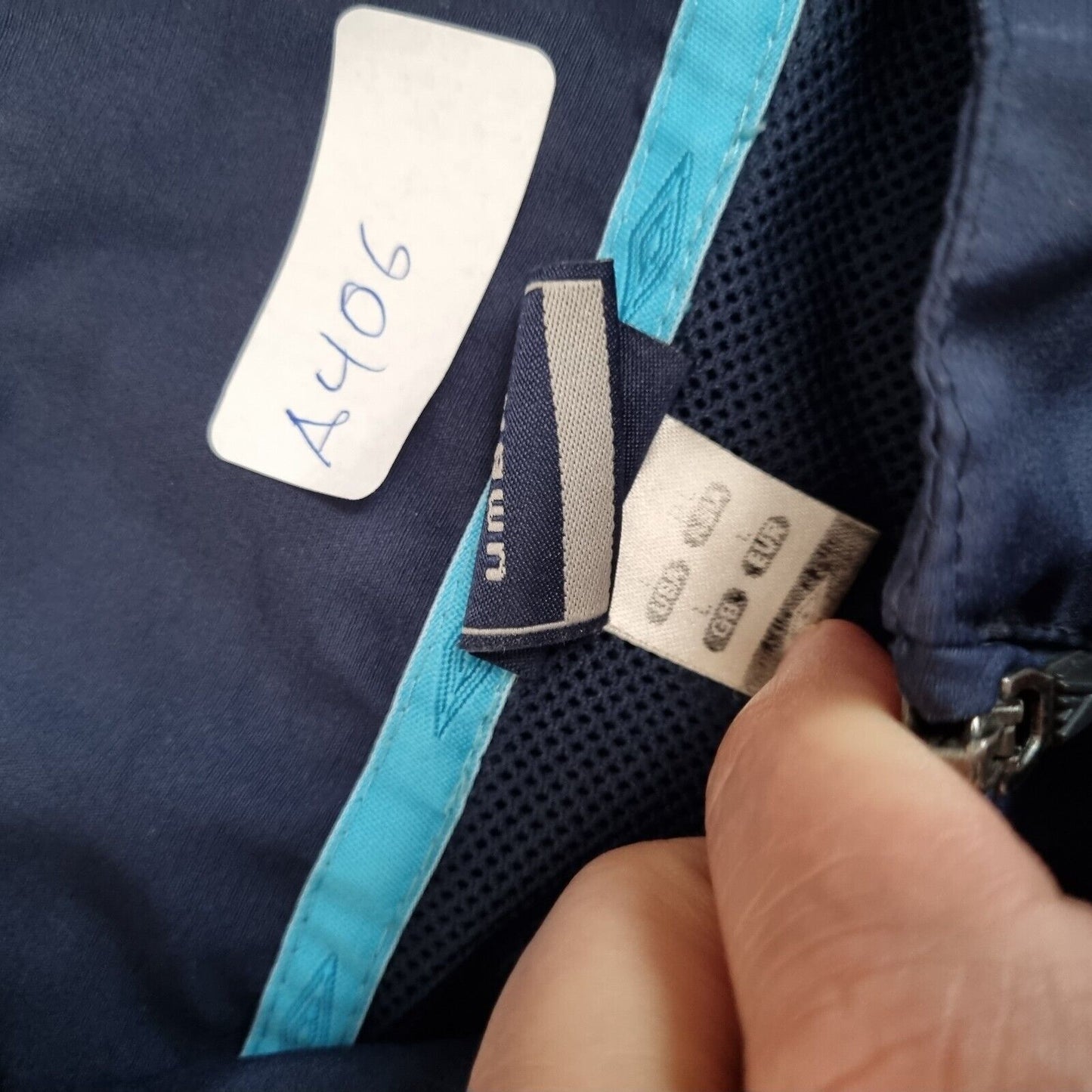 Umbro West Bromwich Albion Training Jacket Zipped Blue Mens Size L