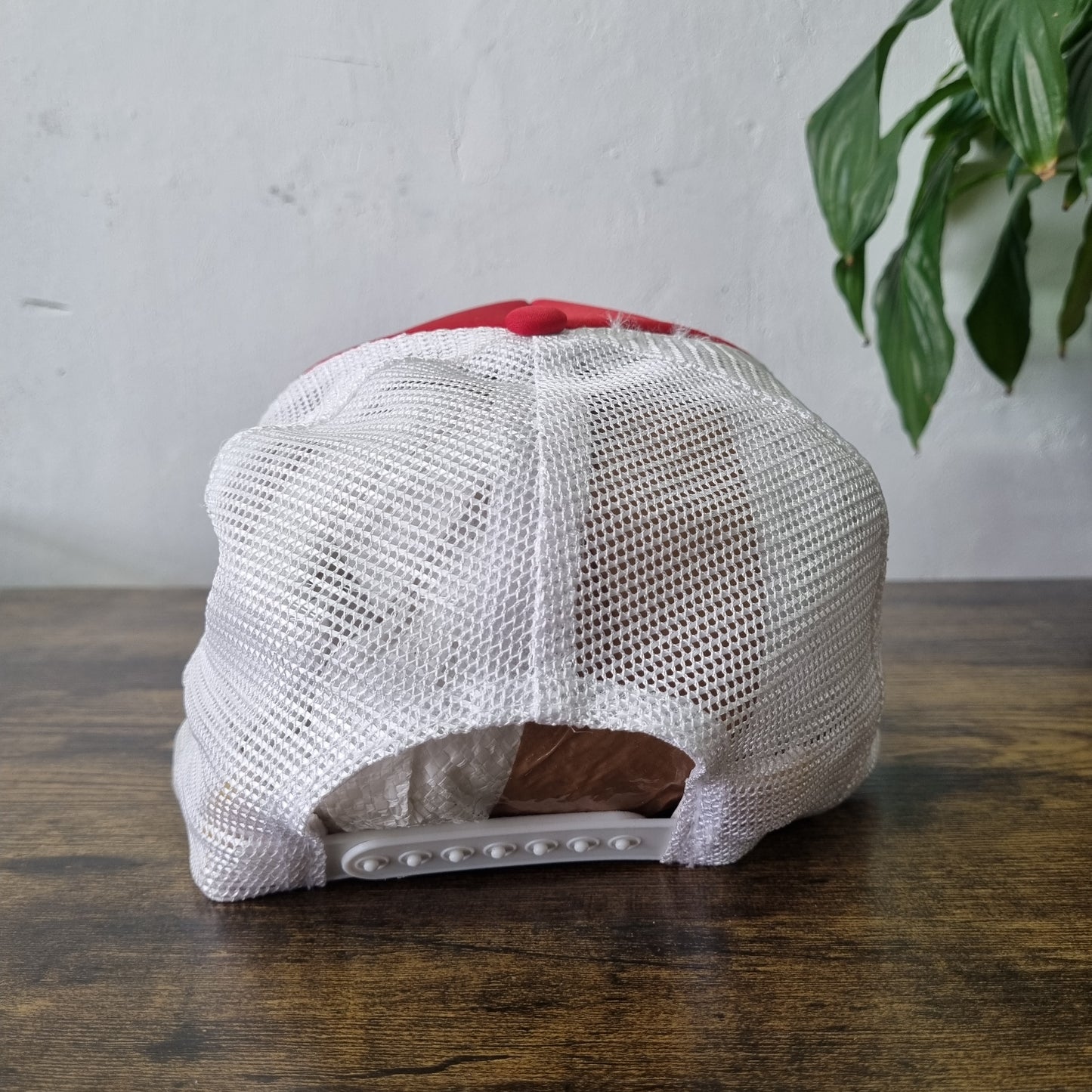 Vintage American Trucker Hat Snapback cap one size red white Frazer Fencing