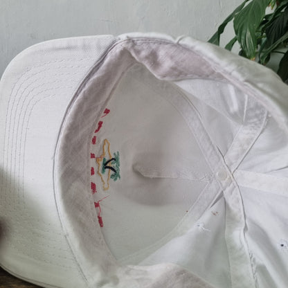 Vintage American Baseball Hat Snapback cap one size adjustable Jamaica white