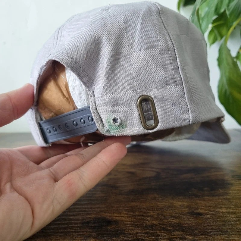 Vintage American Trucker Hat Snapback cap one size adjustable grey international harvester