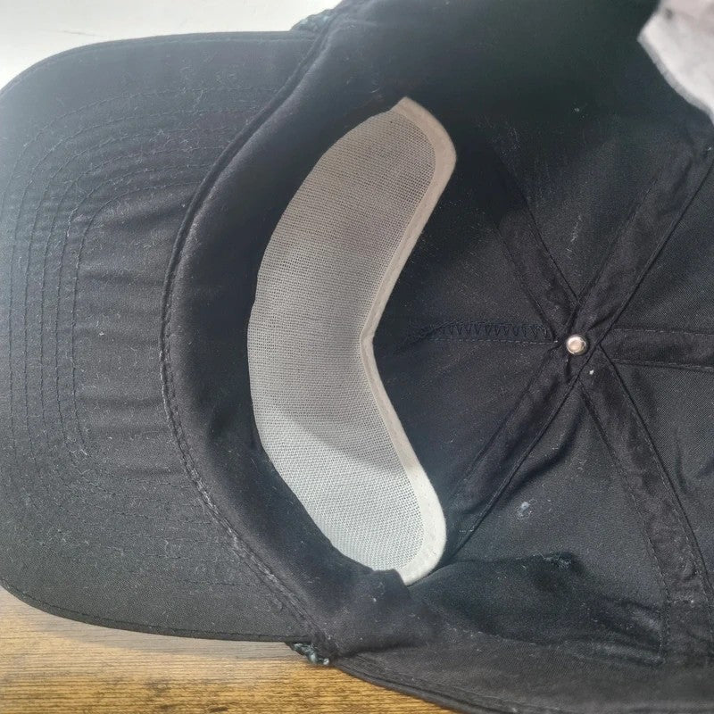 Vintage American Trucker Hat Snapback cap one size adjustable black Glencoe Butter & Produce