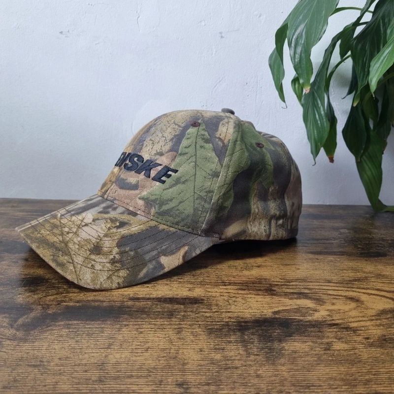 Vintage American Baseball Hat Snapback cap one size adjustable realtree camo khaki brown penske