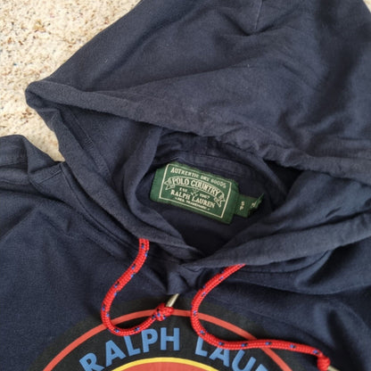 POLO RALPH LAUREN  T-Shirt Men's SMALL Long Sleeve Hooded Tricot Logo