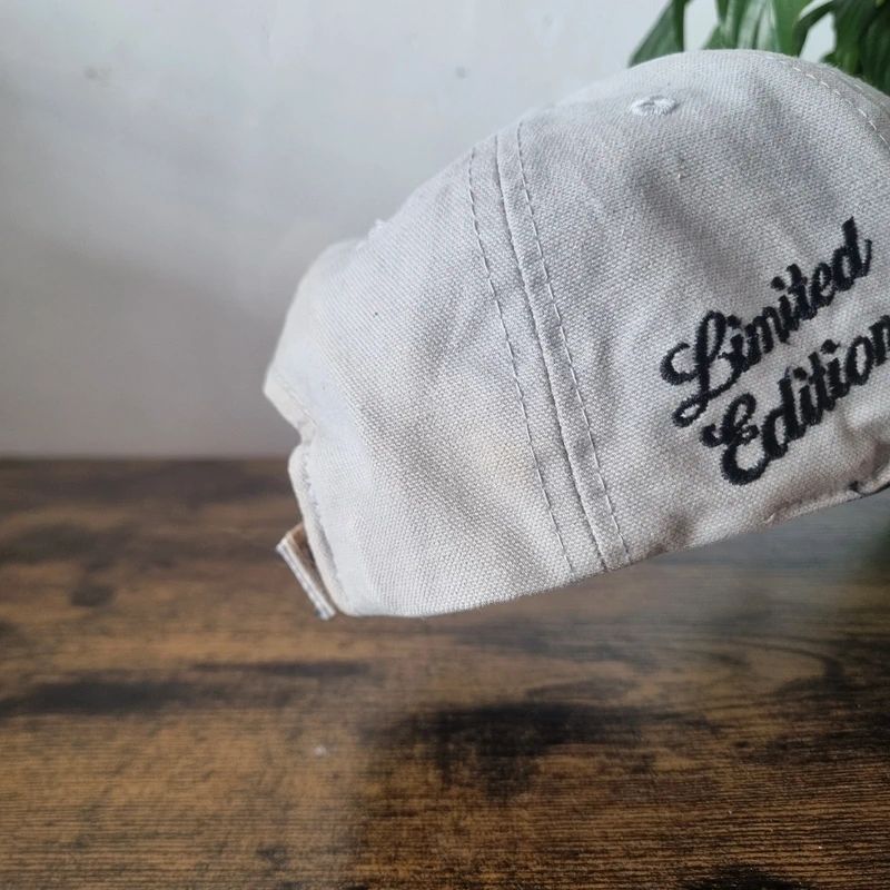 Vintage American baseball Hat Snapback cap one size adjustable grey black indie 500