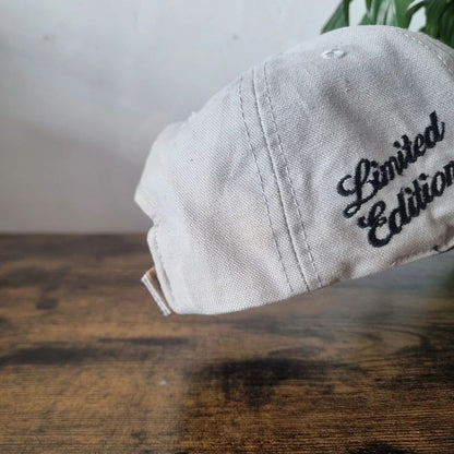 Vintage American baseball Hat Snapback cap one size adjustable grey black indie 500