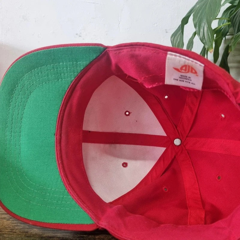 Vintage American Baseball Hat Snapback cap one size red Kansas City Chiefs