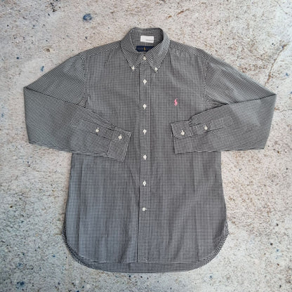 Ralph Lauren OXFORD SHIRT CHECK 15 1/2 39  - Black - Size S