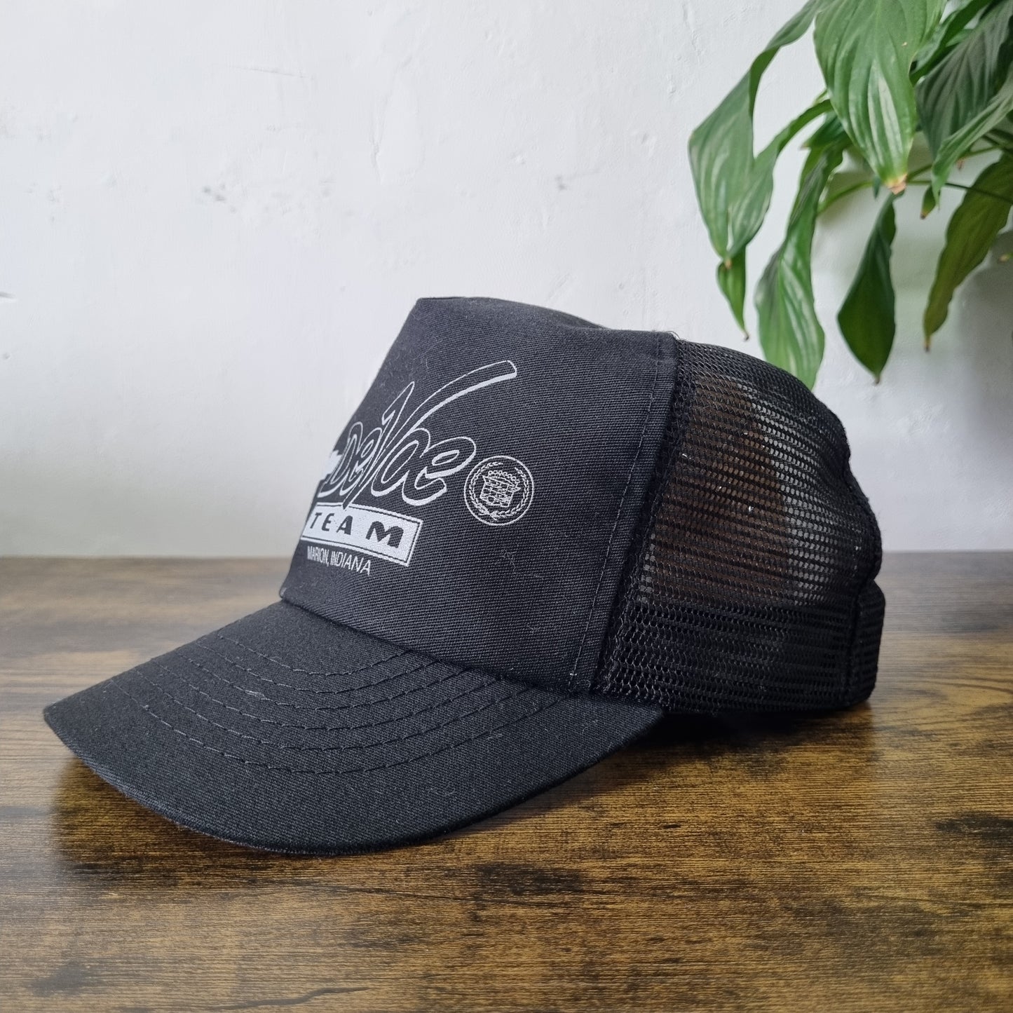Vintage American Trucker Hat Snapback cap one size black chevrolet devoe team