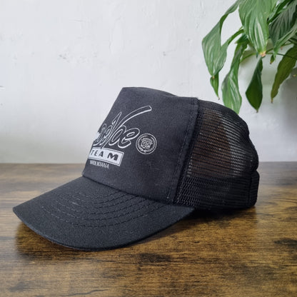 Vintage American Trucker Hat Snapback cap one size black chevrolet devoe team