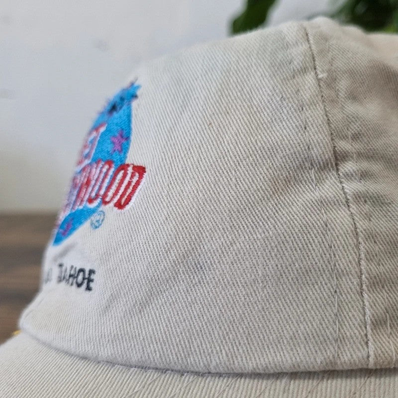 Vintage American Baseball Hat Snapback cap one size planet Hollywood lake taho