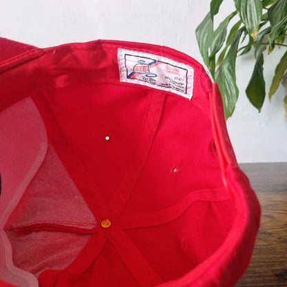 Vintage American Trucker Hat Snapback cap one size adjustable red Vaquero Farms