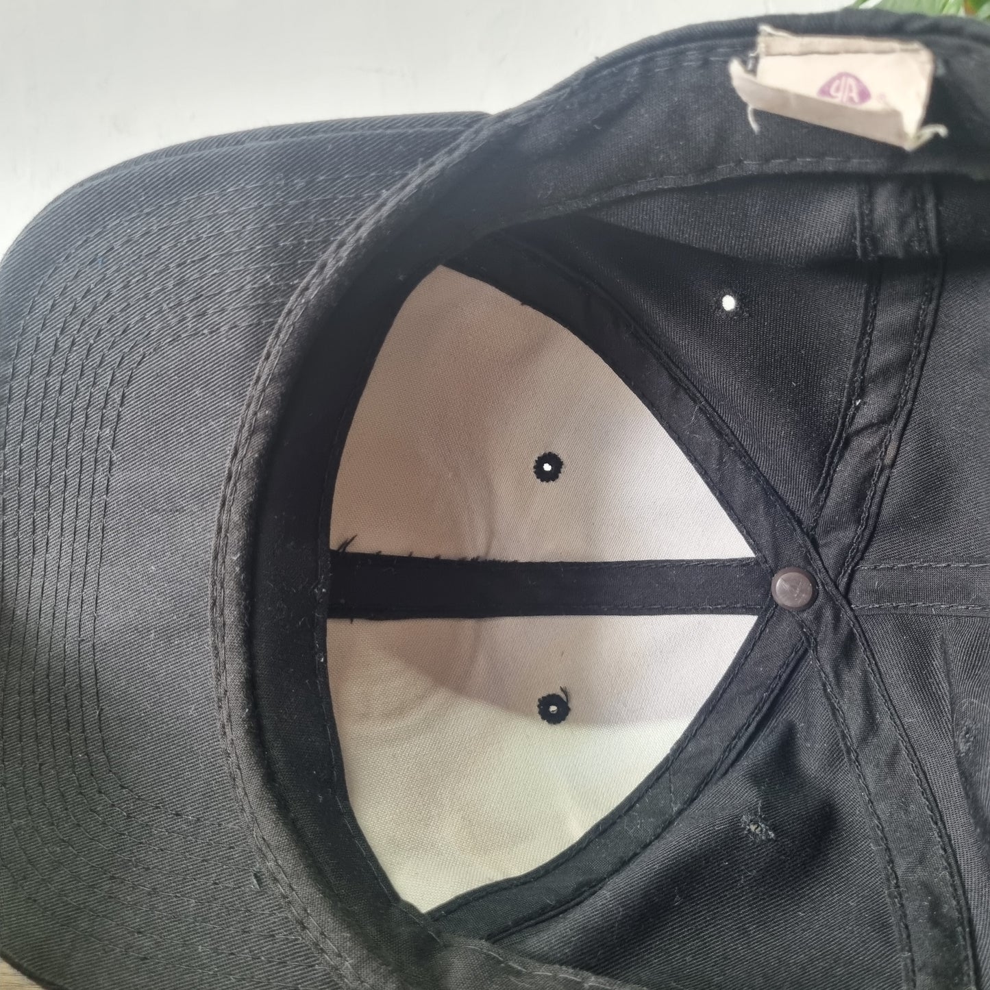 Vintage American Trucker Hat Snapback cap one size adjustable sun fade black
