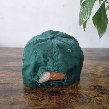 Vintage American Trucker Hat Snapback cap one size adjustable green Edward Jones investment
