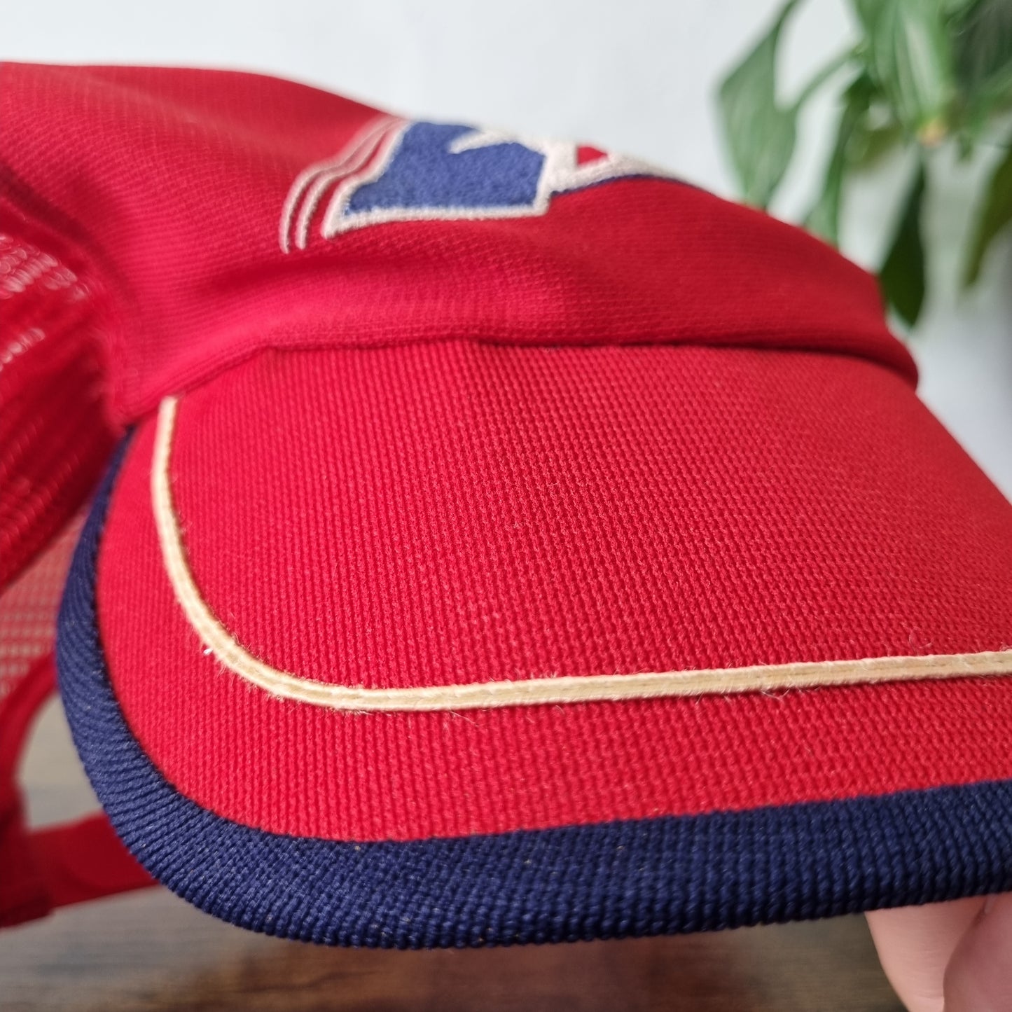 Vintage American Trucker Hat Snapback cap one size adjustable red Pace america