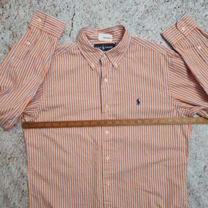 Ralph Lauren OXFORD SHIRT CLASSIC FIT STRIPE - Orange - Size M