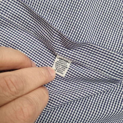 Ralph Lauren OXFORD SHIRT YARMOUTH CHECK PLAID - Blue - Size 17.5