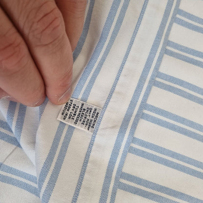 Ralph Lauren OXFORD SHIRT BLAKE 100% COTTON STRIPE - White - Size L