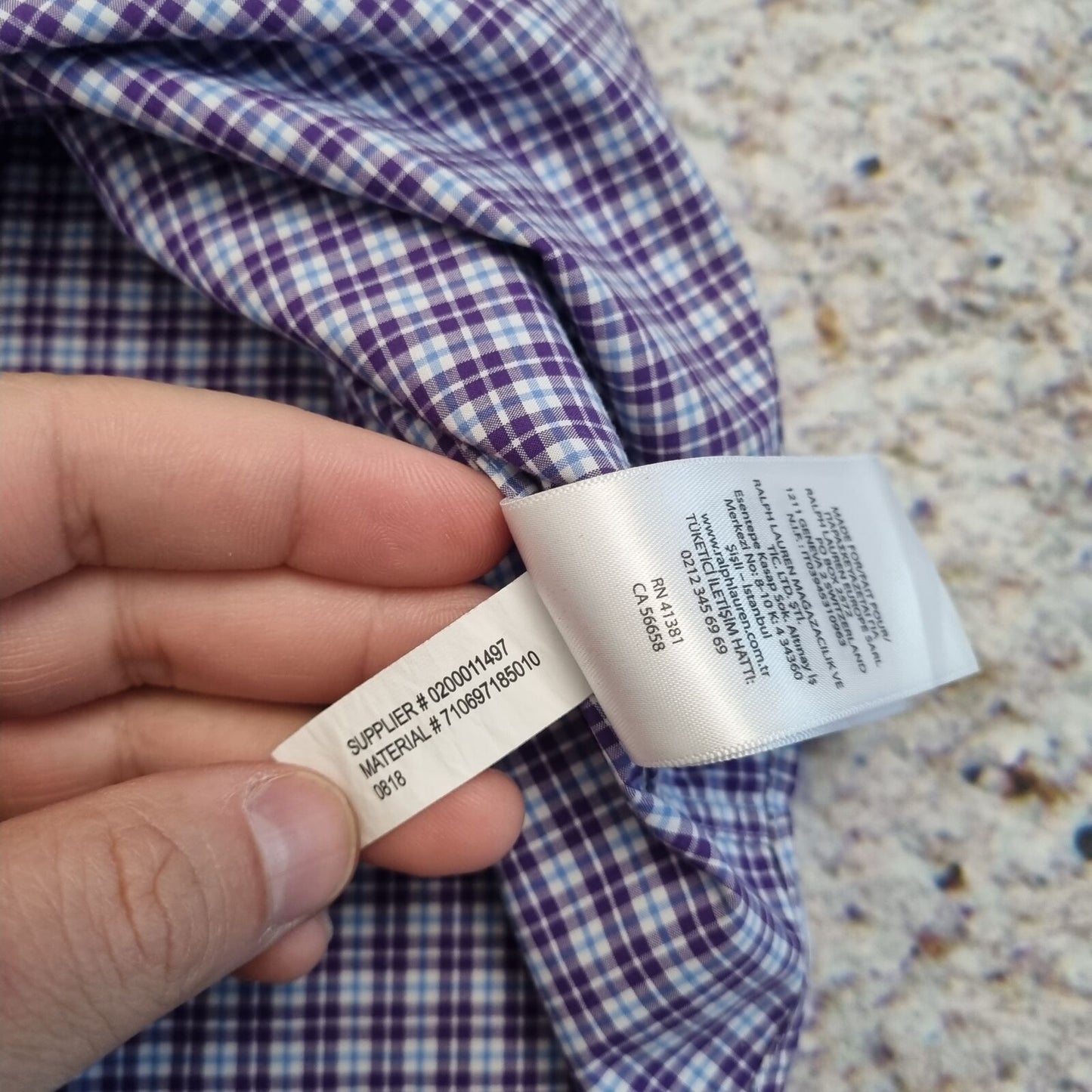 Ralph Lauren OXFORD SHIRT 100% COTTON STRETCH - Purple - Size S