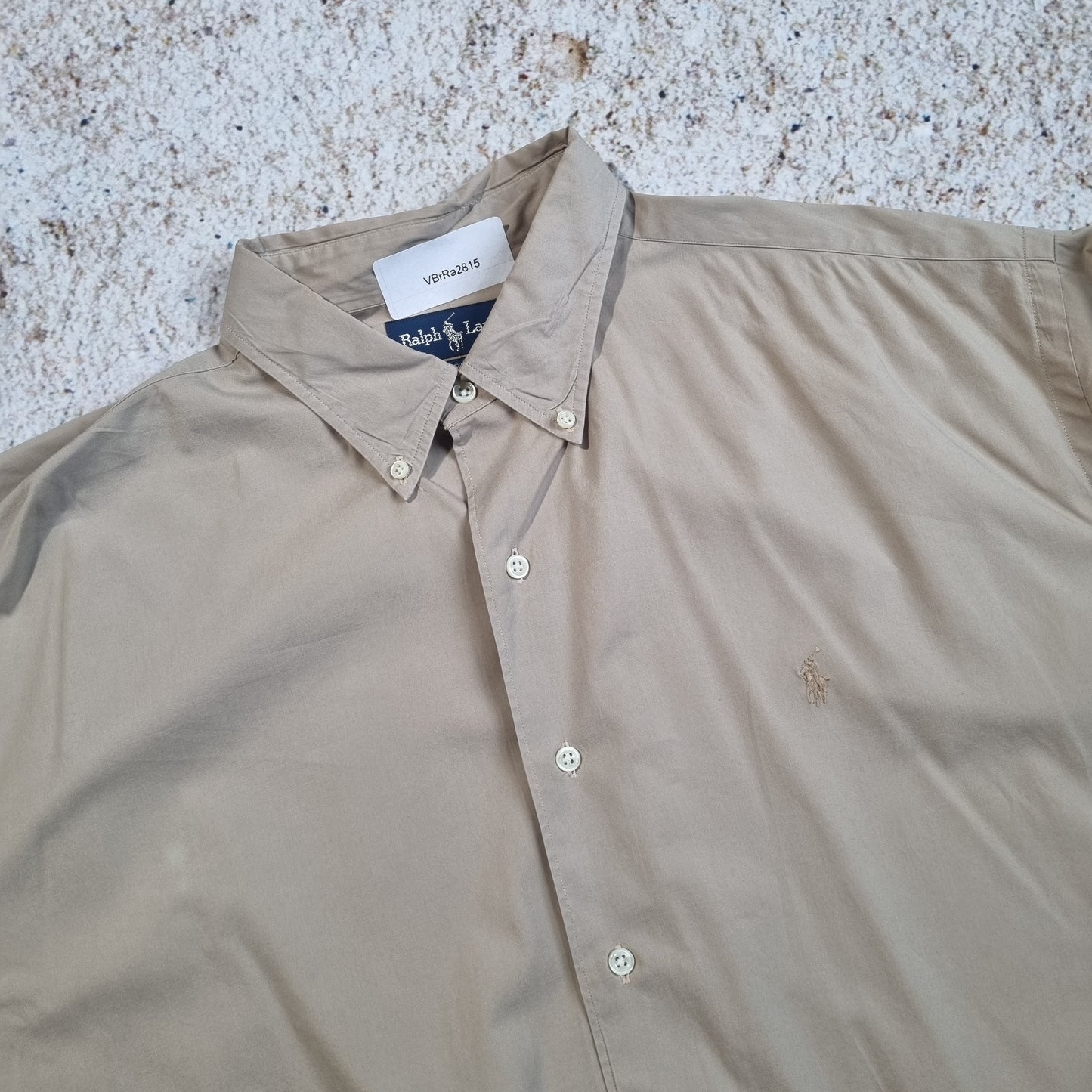 RALPH LAUREN OXFORD SHIRT MARLOWE PLAIN  - Brown - Size XL