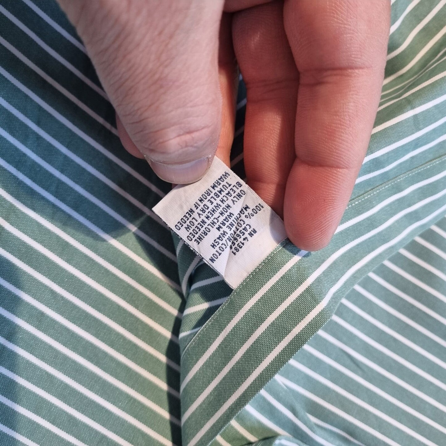 Ralph Lauren OXFORD SHIRT CLASSIC FIT STRIPE - Green - Size 17 34 35