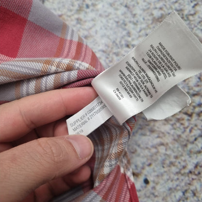 Ralph Lauren OXFROD SHIRT FLANNEL CHECK  - Red - Size S