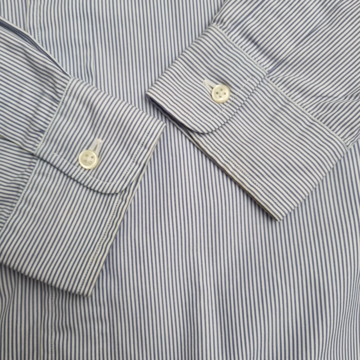 Ralph Lauren OXFORD SHIRT BLAKE TWO PLY STRIPE  - Blue - Size M