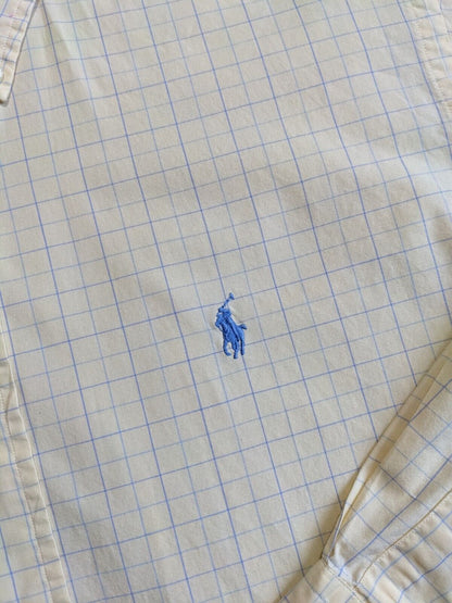 Ralph Lauren Sleeve Yarmouth Check - Size 15.5 32 33- Yellow