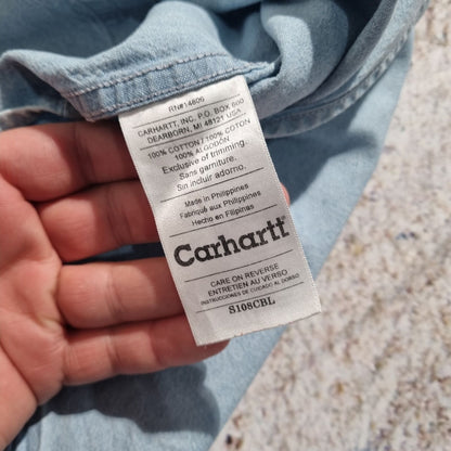 Carhartt WORK WEAR SHIRT DENIM STYLE - Blue - Size L