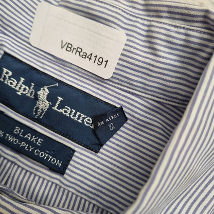 Ralph Lauren OXFORD SHIRT BLAKE TWO PLY STRIPE  - Blue - Size M