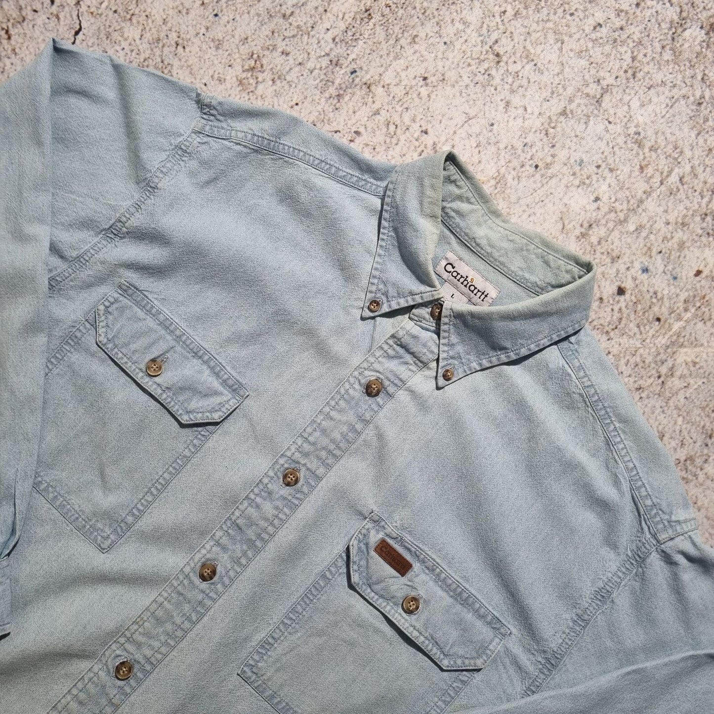 Carhartt WORK WEAR SHIRT DENIM STYLE - Blue - Size L