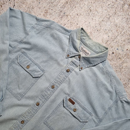 Carhartt WORK WEAR SHIRT DENIM STYLE - Blue - Size L