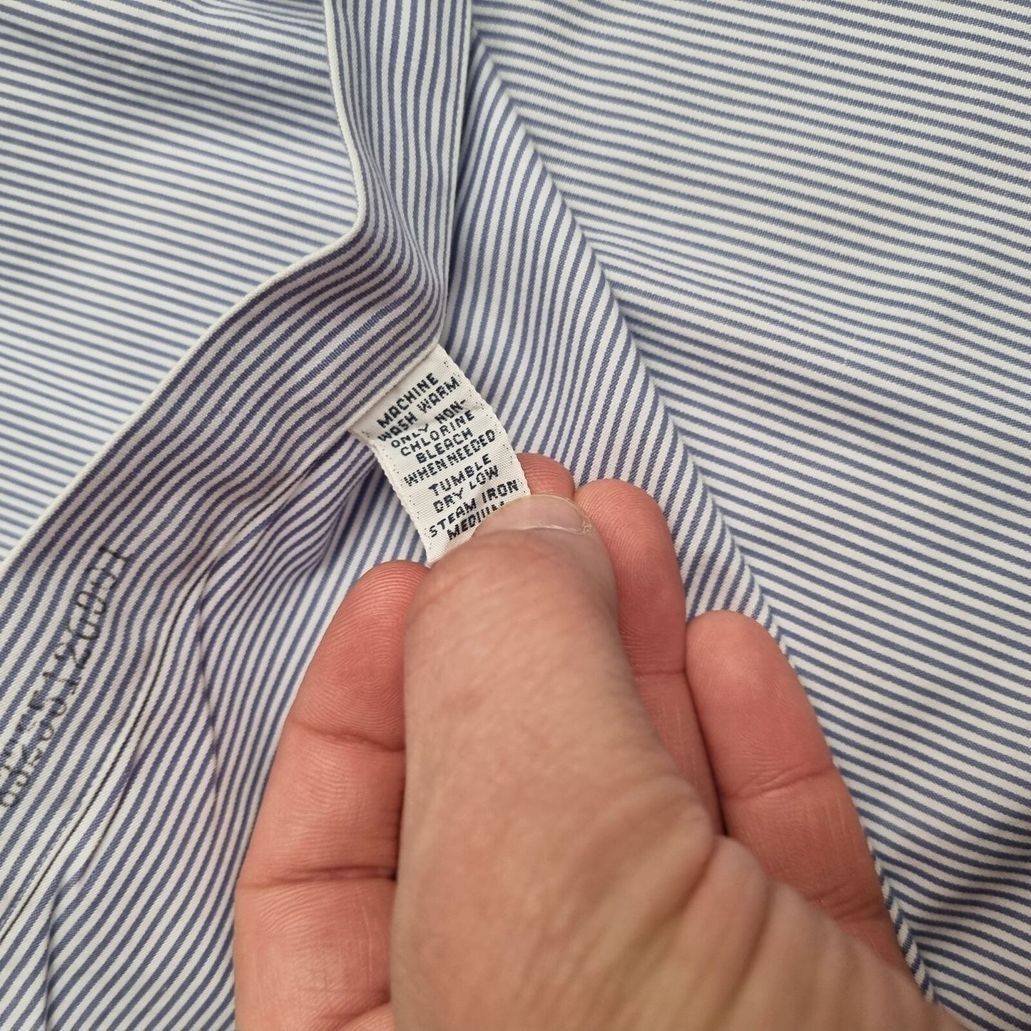 Ralph Lauren OXFORD SHIRT BLAKE TWO PLY STRIPE  - Blue - Size M