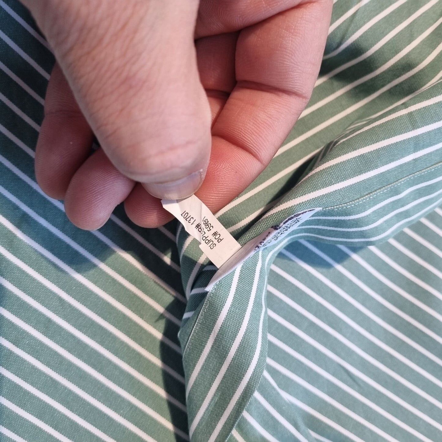 Ralph Lauren OXFORD SHIRT CLASSIC FIT STRIPE - Green - Size 17 34 35