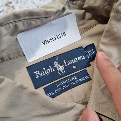 RALPH LAUREN OXFORD SHIRT MARLOWE PLAIN  - Brown - Size XL
