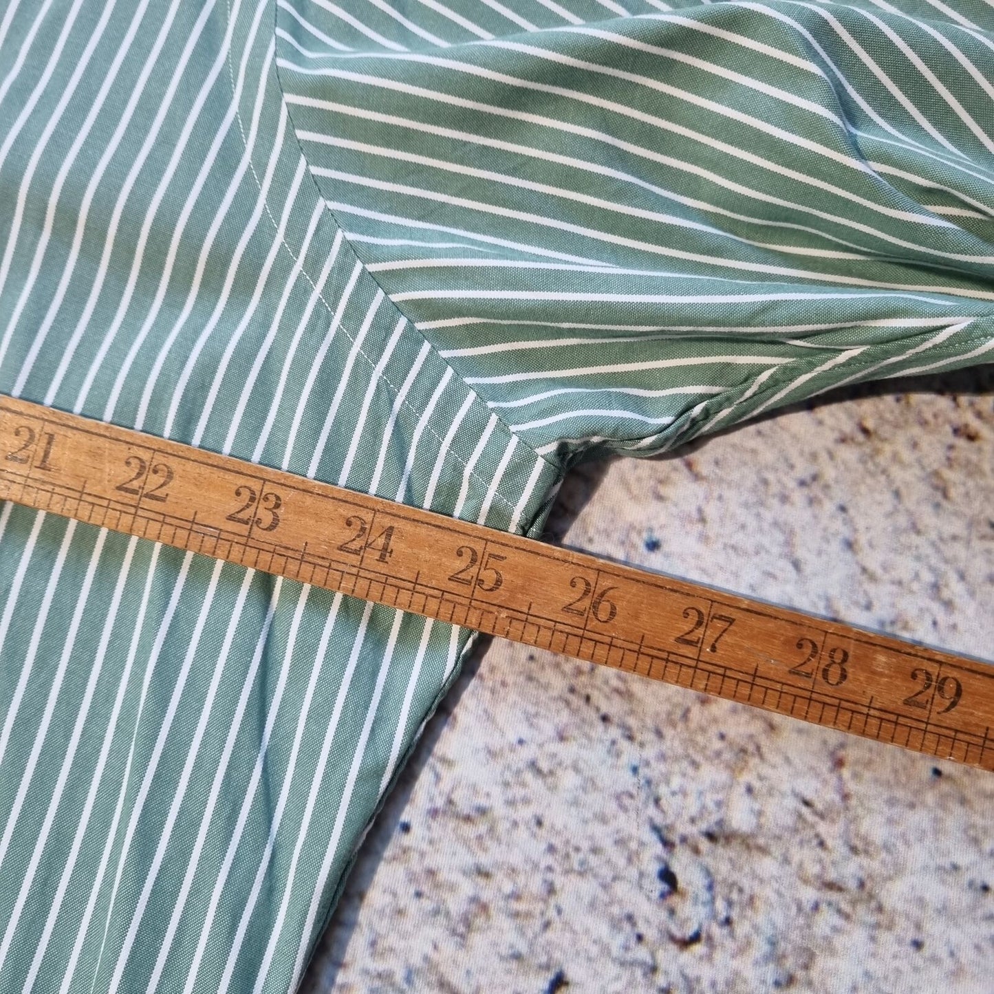 Ralph Lauren OXFORD SHIRT CLASSIC FIT STRIPE - Green - Size 17 34 35