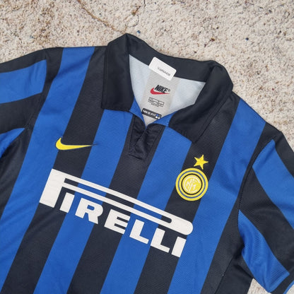 Nike INTER MILAN JERSEY 1998/99 HOME SHIRT RONALDO #9 - Blue - Size M
