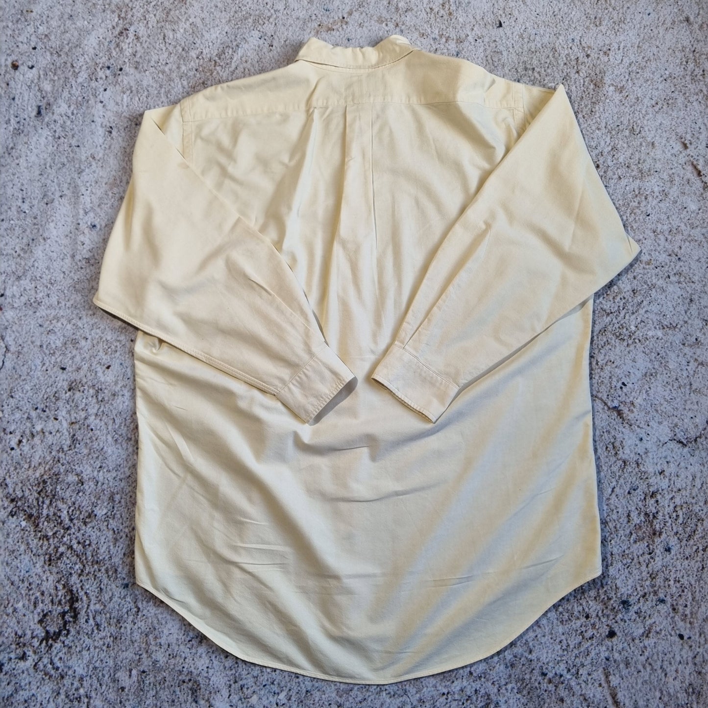 RALPH LAUREN OXFORD SHIRT YARMOUTH PLAIN - Yellow - Size 16.5 32/33