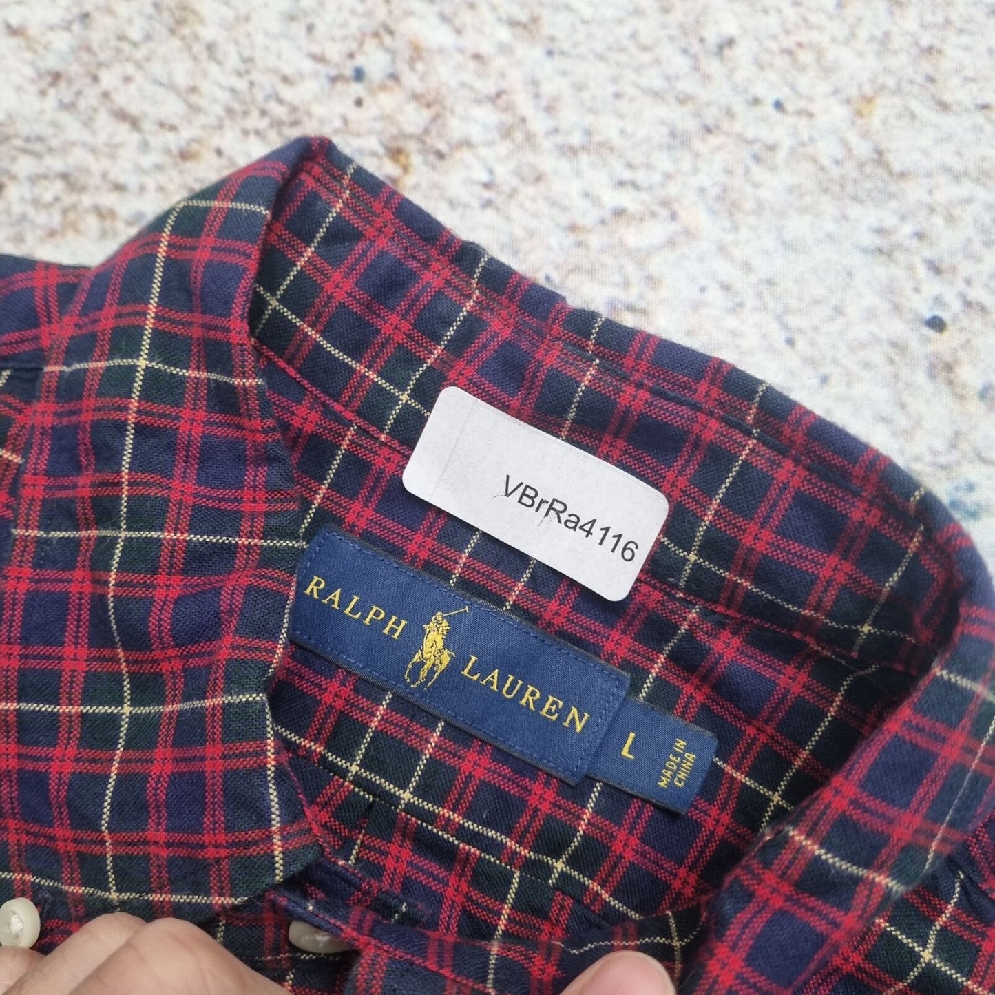 Ralph Lauren OXFORD SHIRT CHECK TARTAN - Red - Size L