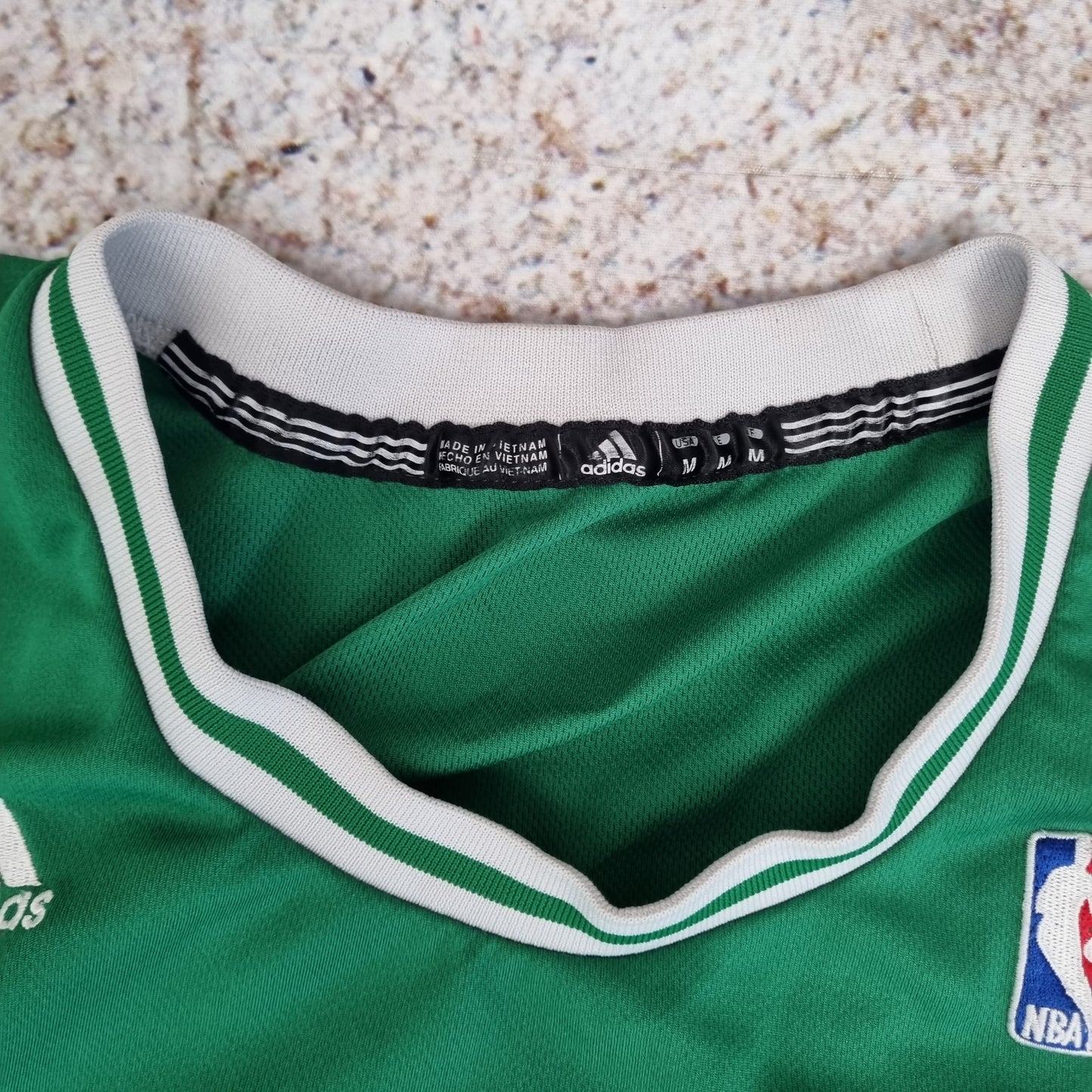 ADIDAS BOSTON CELTICS BASKETBALL JERSEY 2007  #5 GARNETT Size M GREEN
