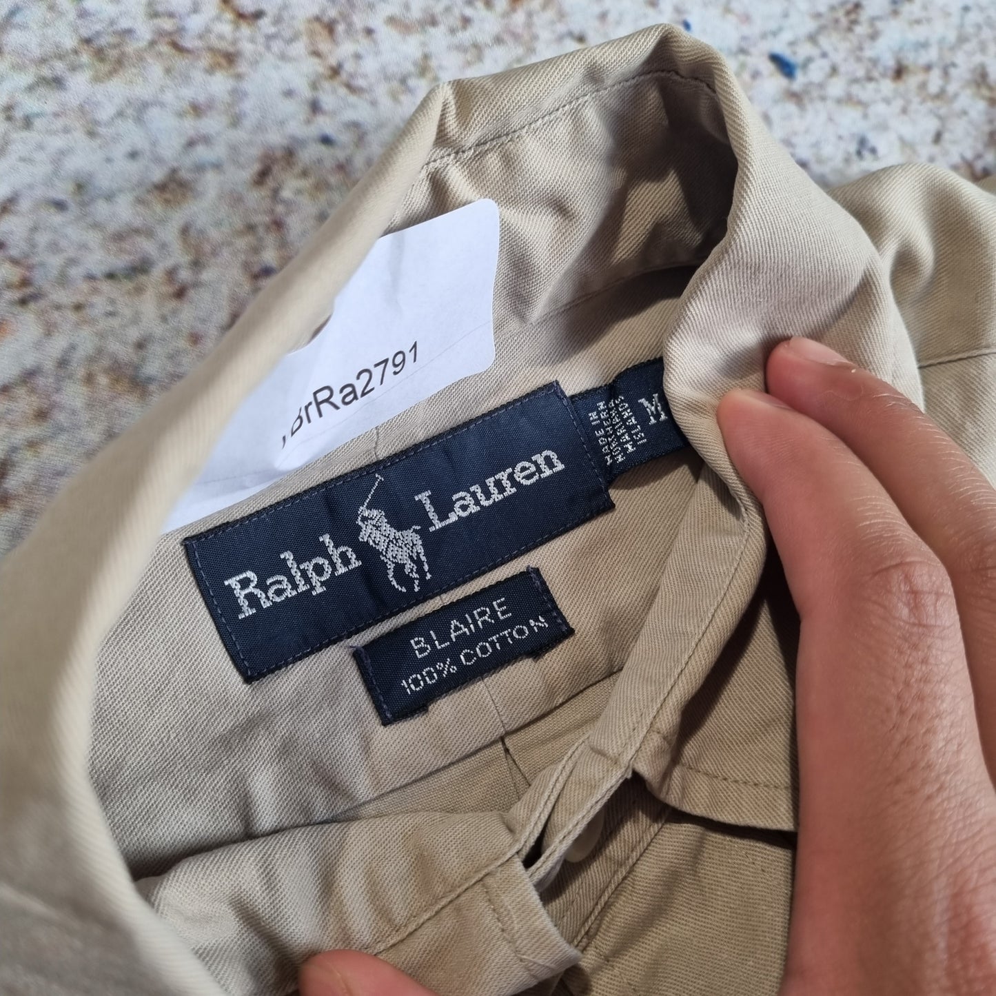 RALPH LAUREN OXFORD SHIRT BLAIRE 100% COTTON - Brown - Size M